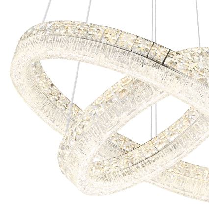 Globo - Suspension LED dimmable sur câble LED/60W/230V 2700-6000K transparente + télécommande