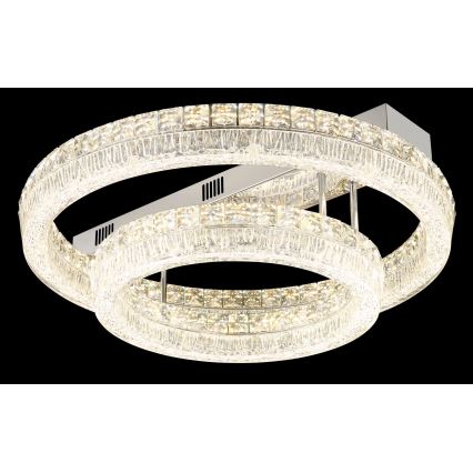 Globo - Plafonnier LED dimmable LED/60W/230V 2700-6000K transparent + télécommande