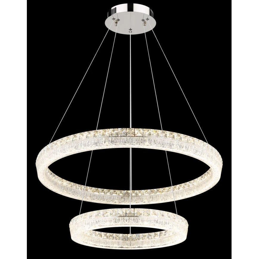 Globo - Suspension LED dimmable sur câble LED/72W/230V 2700-6000K transparente + télécommande