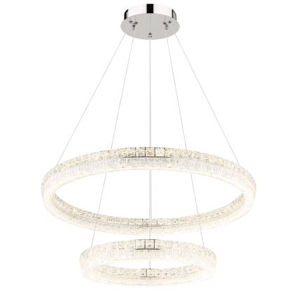 Globo - Suspension LED dimmable sur câble LED/72W/230V 2700-6000K transparente + télécommande