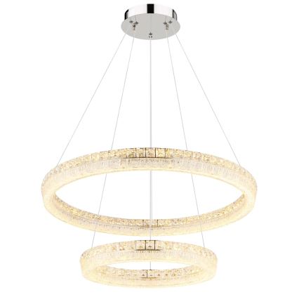 Globo - Suspension LED dimmable sur câble LED/72W/230V 2700-6000K transparente + télécommande