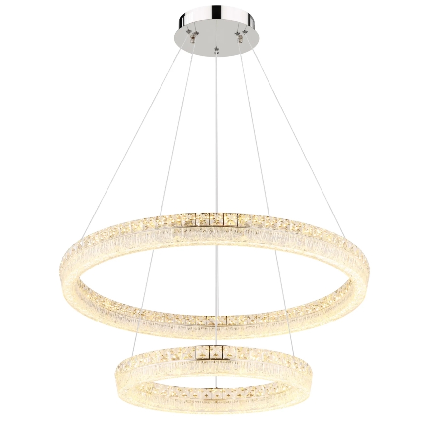 Globo - Suspension LED dimmable sur câble LED/72W/230V 2700-6000K transparente + télécommande