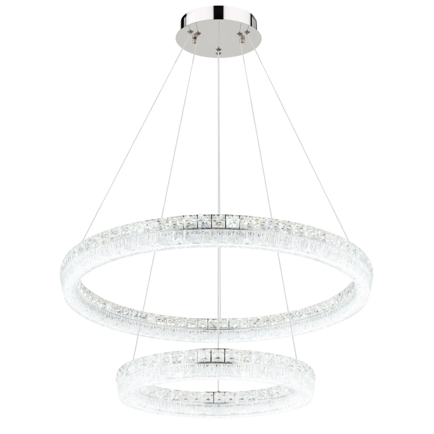 Globo - Suspension LED dimmable sur câble LED/72W/230V 2700-6000K transparente + télécommande