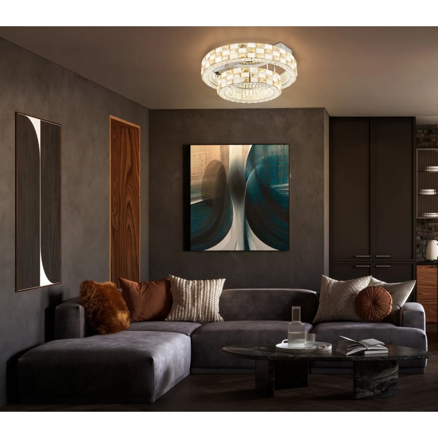 Globo - Plafonnier LED dimmable LED/55W/230V 2700-6000K Ø 61 cm + télécommande