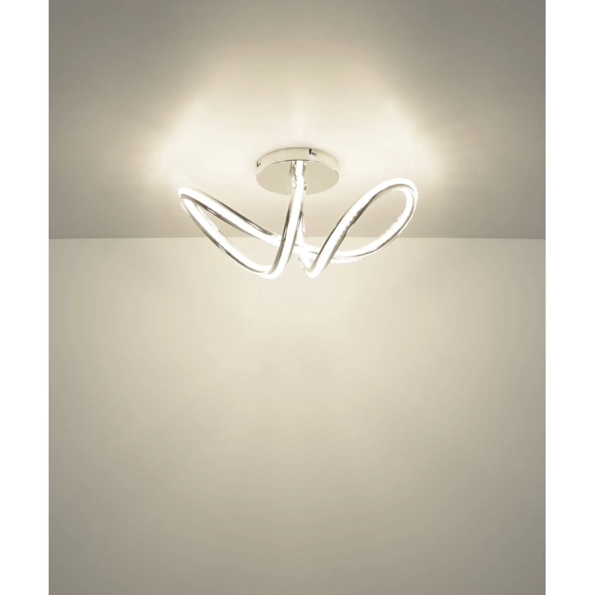 Globo - Plafonnier LED dimmable LED/40W/230V 2700-6000K finition chrome brillant + télécommande