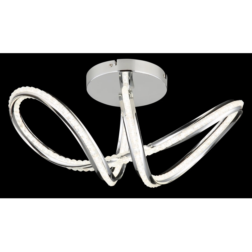Globo - Plafonnier LED dimmable LED/40W/230V 2700-6000K finition chrome brillant + télécommande