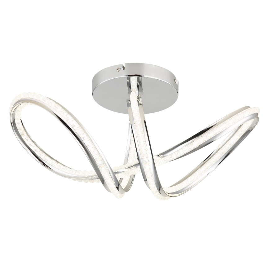 Globo - Plafonnier LED dimmable LED/40W/230V 2700-6000K finition chrome brillant + télécommande