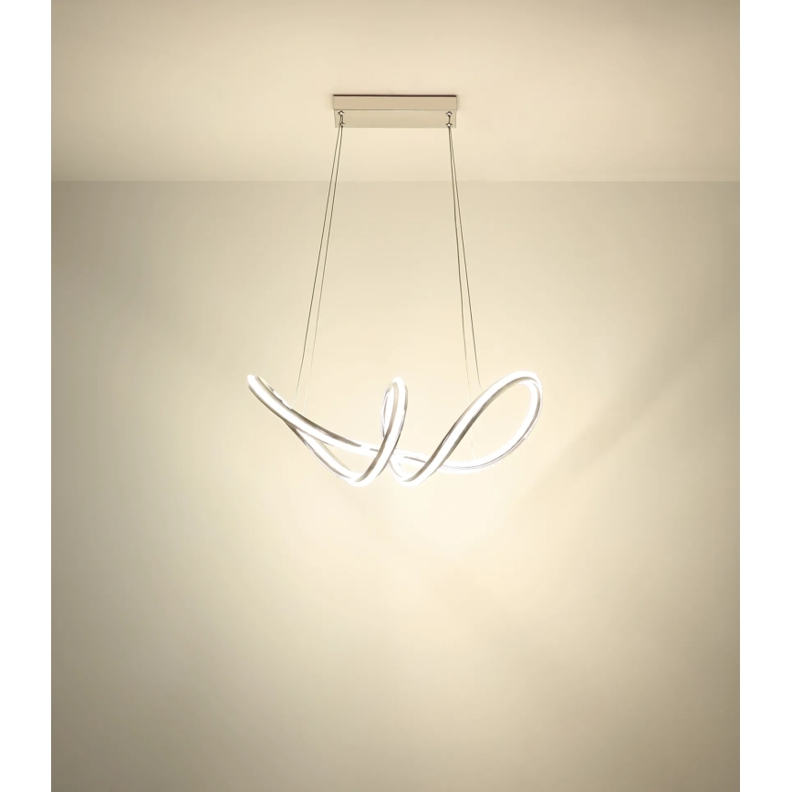 Globo - Suspension LED à intensité variable sur câble LED/45W/230V 2700-6000K chrome brillant + télécommande