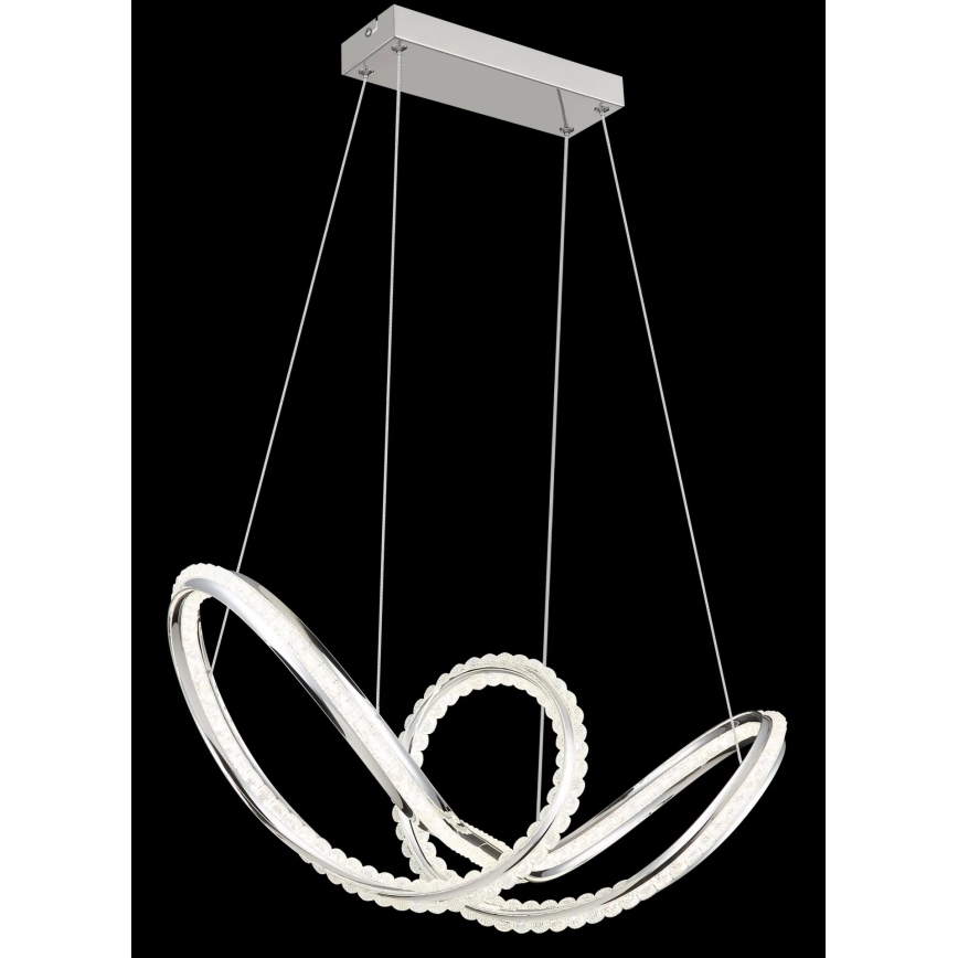 Globo - Suspension LED à intensité variable sur câble LED/45W/230V 2700-6000K chrome brillant + télécommande