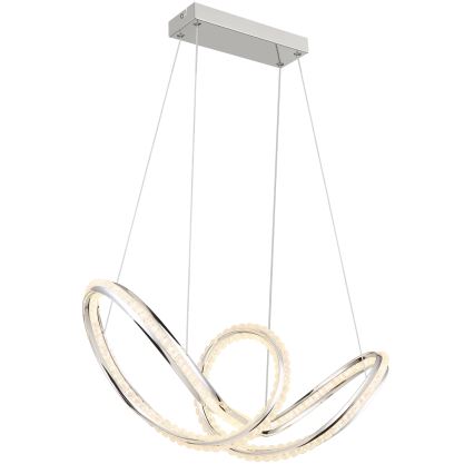 Globo - Suspension LED à intensité variable sur câble LED/45W/230V 2700-6000K chrome brillant + télécommande