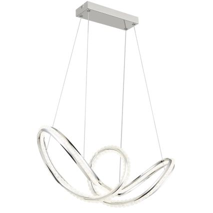 Globo - Suspension LED à intensité variable sur câble LED/45W/230V 2700-6000K chrome brillant + télécommande