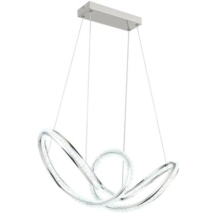 Globo - Suspension LED à intensité variable sur câble LED/45W/230V 2700-6000K chrome brillant + télécommande