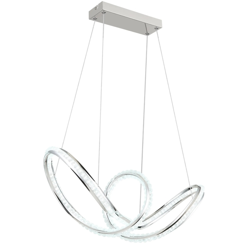 Globo - Suspension LED à intensité variable sur câble LED/45W/230V 2700-6000K chrome brillant + télécommande