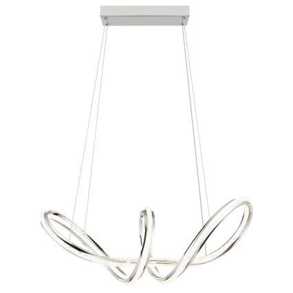 Globo - Suspension LED à intensité variable sur câble LED/45W/230V 2700-6000K chrome brillant + télécommande