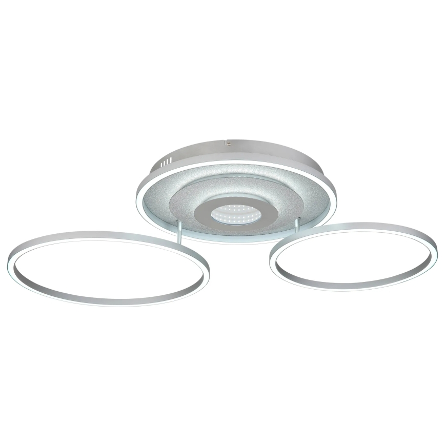 Globo - Plafonnier LED dimmable LED/40W/230V 2700-6500K 57x99,2 cm argenté + télécommande