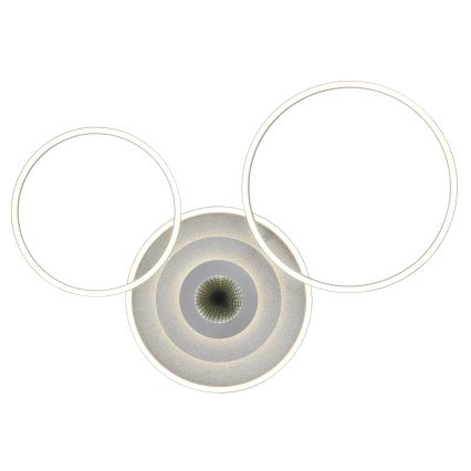 Globo - Plafonnier LED dimmable LED/40W/230V 2700-6500K 57x99,2 cm argenté + télécommande