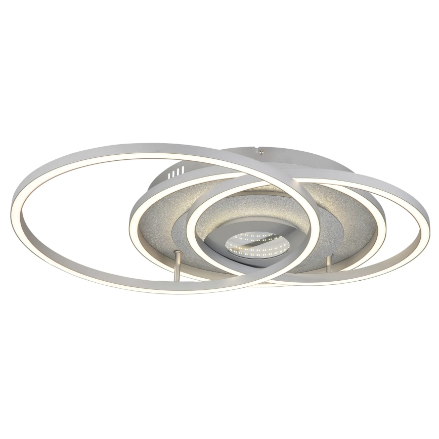 Globo - Plafonnier LED dimmable LED/40W/230V 2700-6500K 57x99,2 cm argenté + télécommande