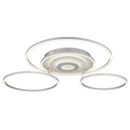 Globo - Plafonnier LED dimmable LED/60W/230V 2700-6500K 80,8x99,2 cm argenté + télécommande