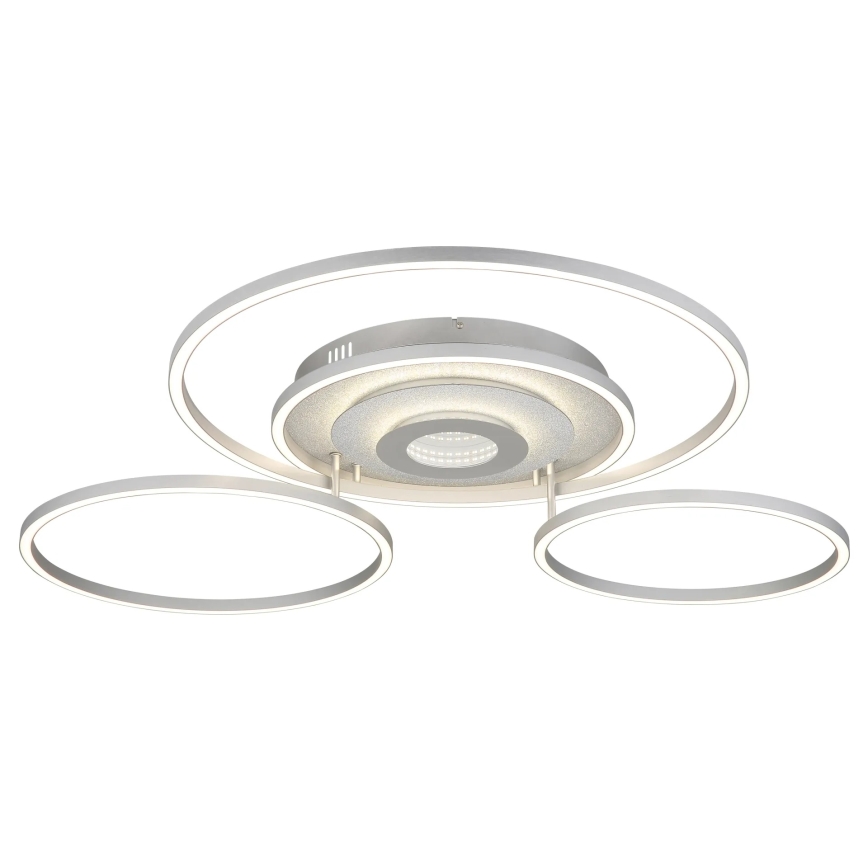 Globo - Plafonnier LED dimmable LED/60W/230V 2700-6500K 80,8x99,2 cm argenté + télécommande