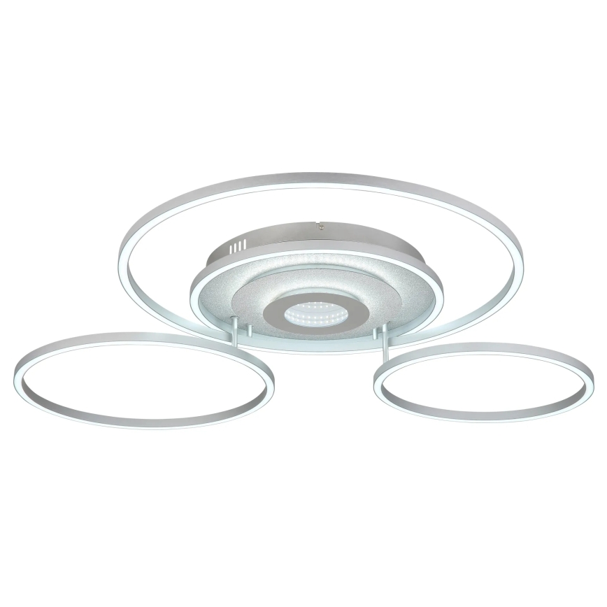 Globo - Plafonnier LED dimmable LED/60W/230V 2700-6500K 80,8x99,2 cm argenté + télécommande