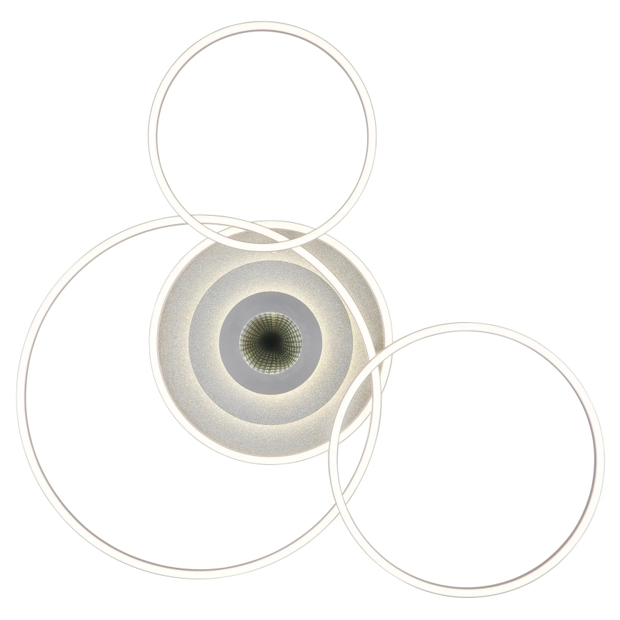 Globo - Plafonnier LED dimmable LED/60W/230V 2700-6500K 80,8x99,2 cm argenté + télécommande