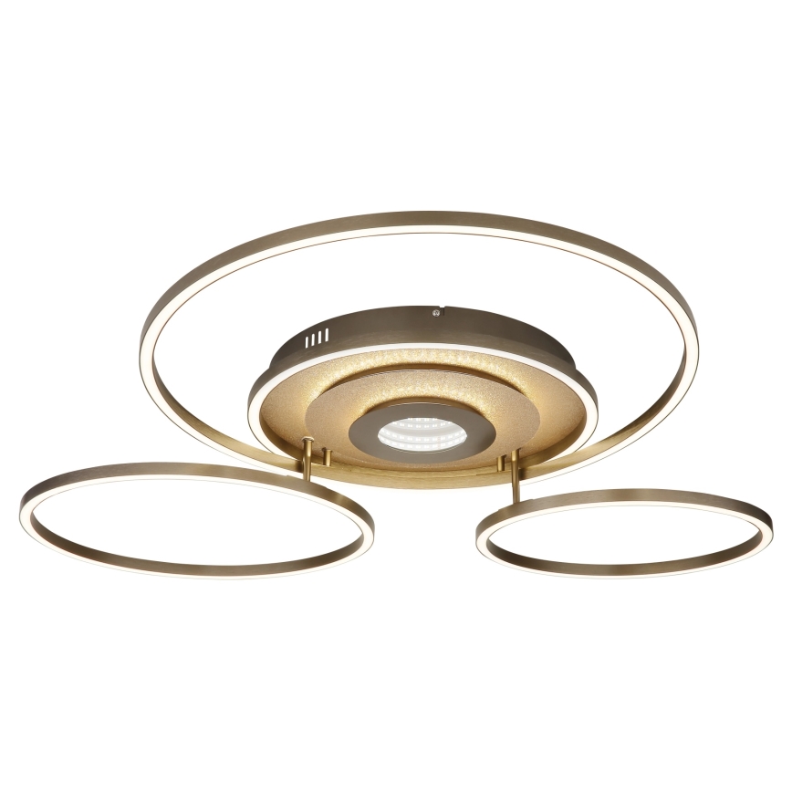 Globo - Plafonnier LED dimmable LED/60W/230V 2700-6500K 80,8x99,2 cm laiton + télécommande