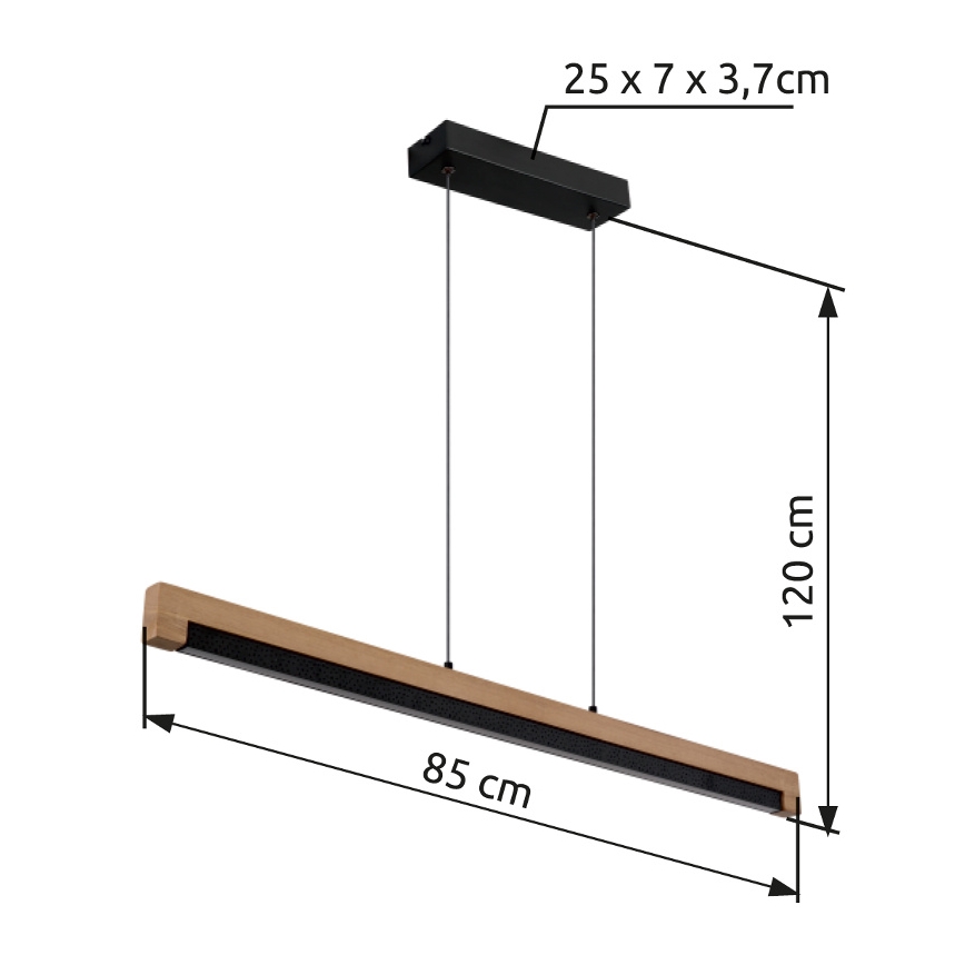 Globo - Suspension filaire LED/24W/230V
