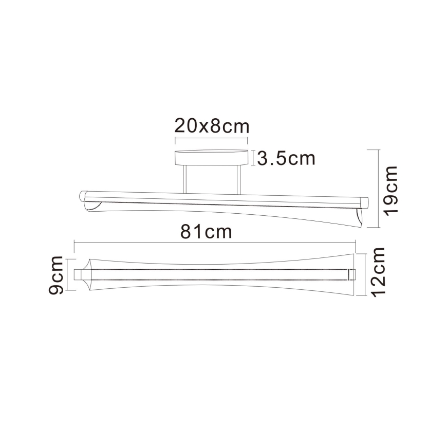 Globo - Suspension LED sur tige LED/28W/230V 2700/4000/6000K