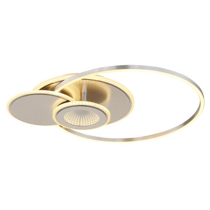 Globo - Plafonnier LED dimmable LED/24W/230V 2700-6000K argenté + télécommande