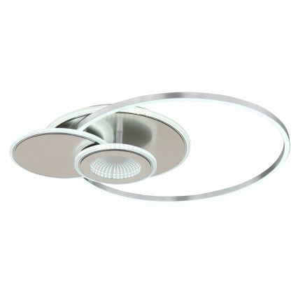 Globo - Plafonnier LED dimmable LED/24W/230V 2700-6000K argenté + télécommande