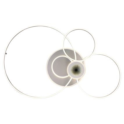 Globo - Plafonnier LED dimmable LED/36W/230V 2700-6000K argenté + télécommande
