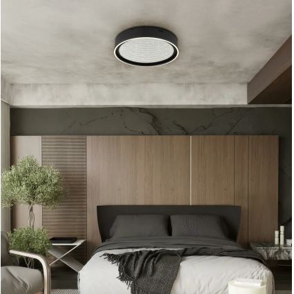 Globo - Plafonnier LED dimmable LED/40W/230V 2700-6500K Ø 51,5 cm noir + télécommande