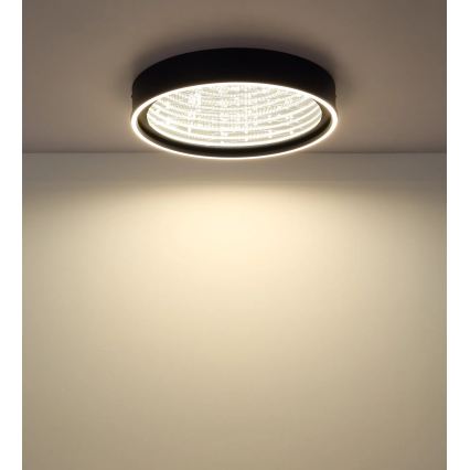 Globo - Plafonnier LED dimmable LED/40W/230V 2700-6500K Ø 51,5 cm noir + télécommande