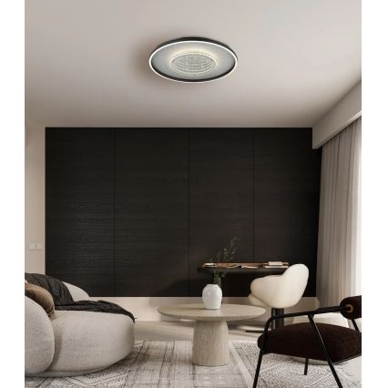 Globo - Plafonnier LED LED/40W/230V 3000/4000/6000K Ø 51,5 cm noir