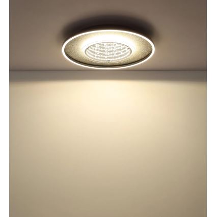 Globo - Plafonnier LED LED/40W/230V 3000/4000/6000K Ø 51,5 cm noir