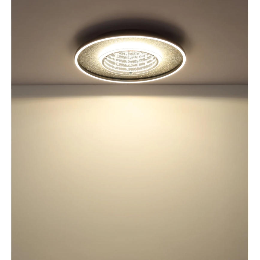Globo - Plafonnier LED LED/40W/230V 3000/4000/6000K Ø 51,5 cm noir