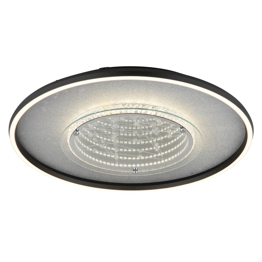Globo - Plafonnier LED LED/40W/230V 3000/4000/6000K Ø 51,5 cm noir