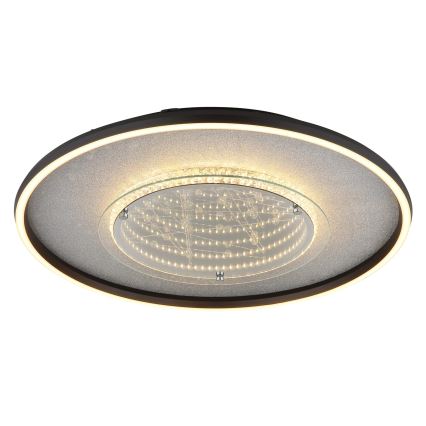 Globo - Plafonnier LED LED/40W/230V 3000/4000/6000K Ø 51,5 cm noir