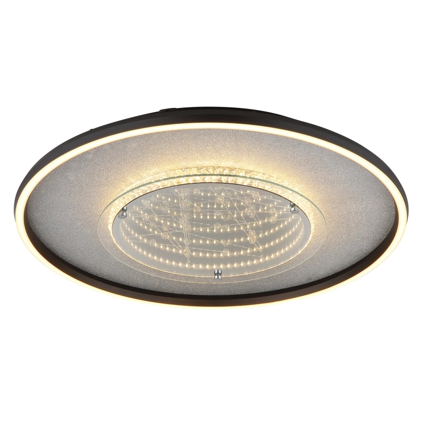 Globo - Plafonnier LED LED/40W/230V 3000/4000/6000K Ø 51,5 cm noir