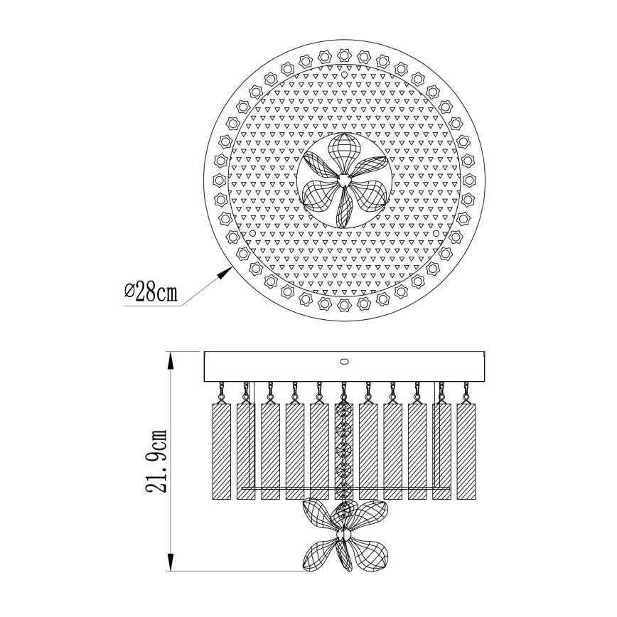 Globo - Plafonnier LED LED/12W/230V