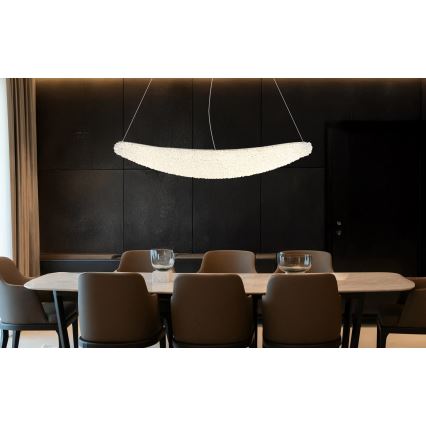 Globo - Suspension LED dimmable sur câble LED/40W/230V 2700-6000K chrome brillant + télécommande