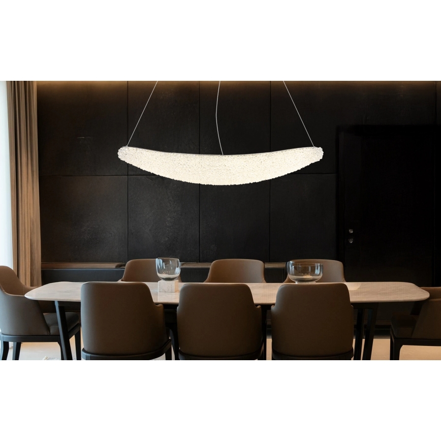 Globo - Suspension LED dimmable sur câble LED/40W/230V 2700-6000K chrome brillant + télécommande