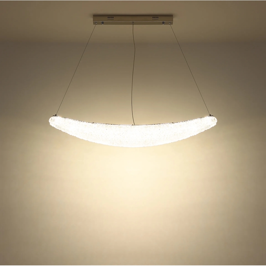 Globo - Suspension LED dimmable sur câble LED/40W/230V 2700-6000K chrome brillant + télécommande