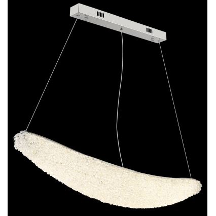 Globo - Suspension LED dimmable sur câble LED/40W/230V 2700-6000K chrome brillant + télécommande