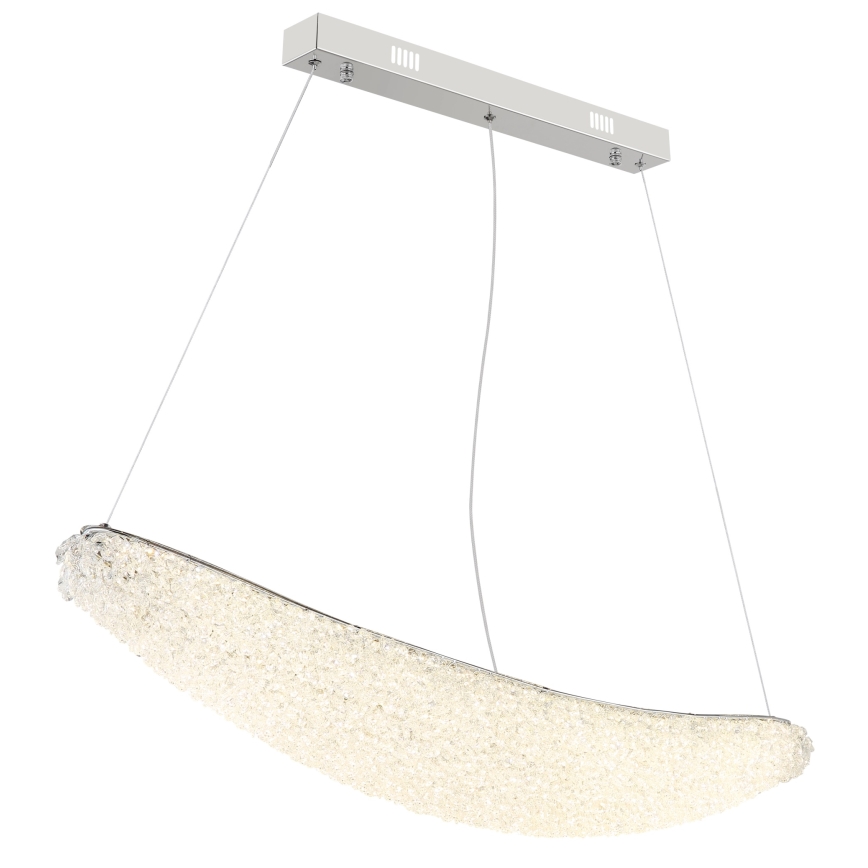 Globo - Suspension LED dimmable sur câble LED/40W/230V 2700-6000K chrome brillant + télécommande