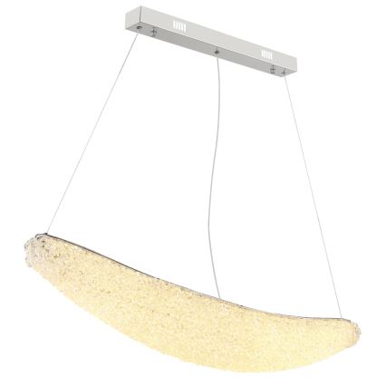Globo - Suspension LED dimmable sur câble LED/40W/230V 2700-6000K chrome brillant + télécommande
