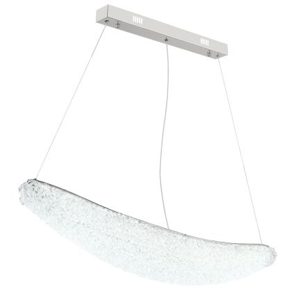 Globo - Suspension LED dimmable sur câble LED/40W/230V 2700-6000K chrome brillant + télécommande