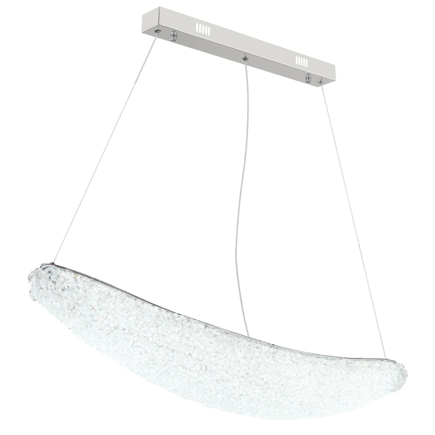 Globo - Suspension LED dimmable sur câble LED/40W/230V 2700-6000K chrome brillant + télécommande