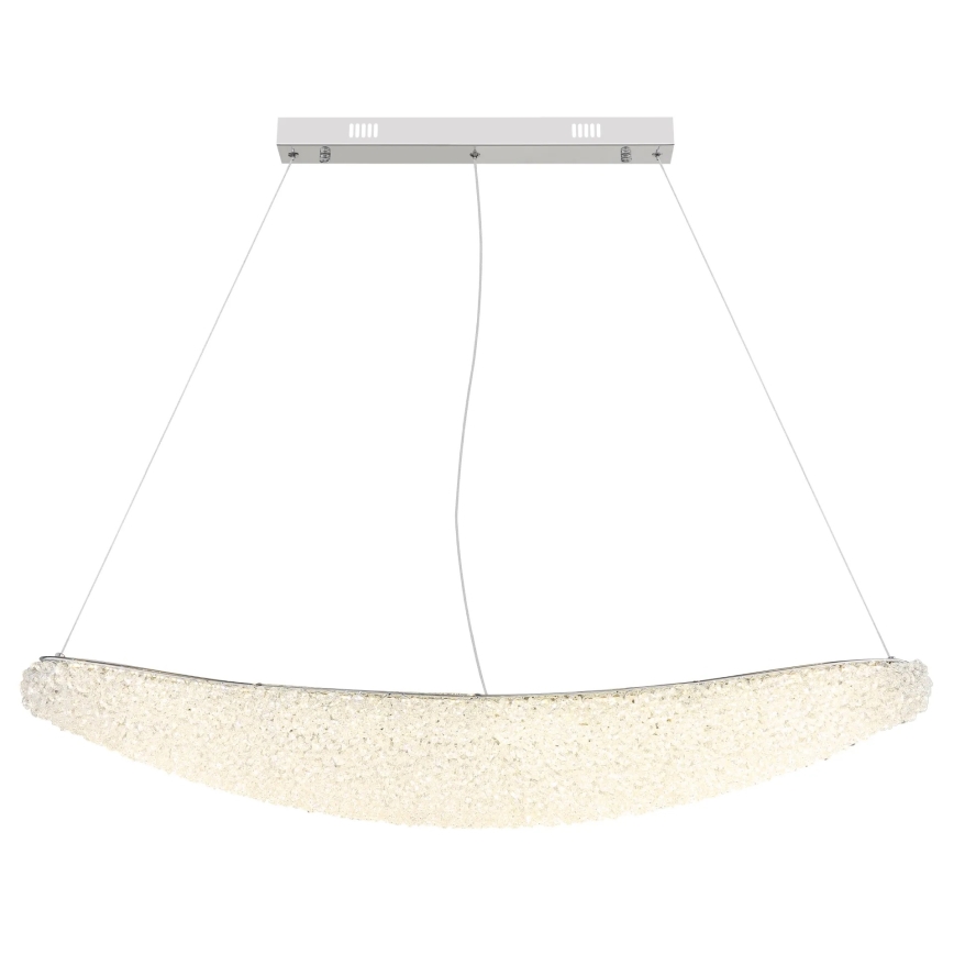 Globo - Suspension LED dimmable sur câble LED/40W/230V 2700-6000K chrome brillant + télécommande