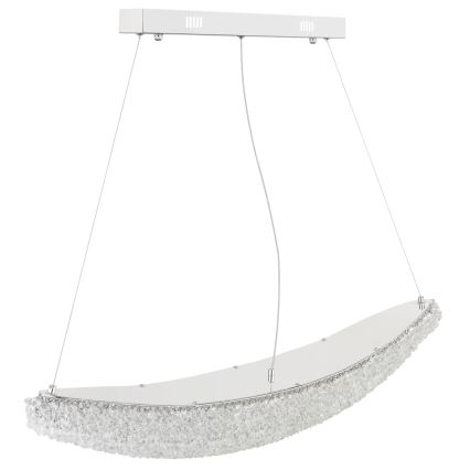 Globo - Suspension LED dimmable sur câble LED/40W/230V 2700-6000K chrome brillant + télécommande